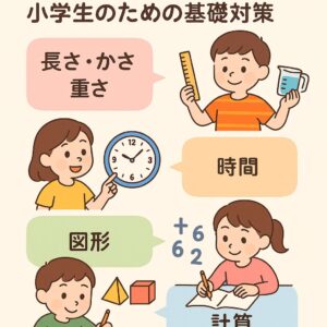 小学生が学ぶ算数の単位（長さ・かさ・重さ・時間・面積・体積）まとめ